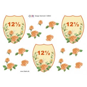 3D ark - Kobberbryllup, skjold, 12½ r