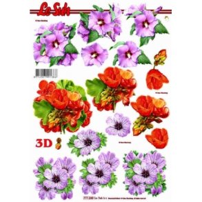 3D ark - Blomster, hibiscus m.fl.