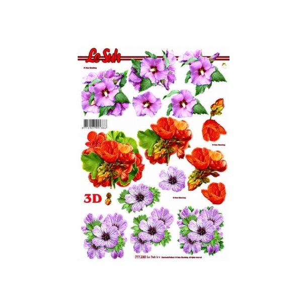 3D ark - Blomster, hibiscus m.fl.