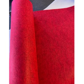 Filt meleret mrk rd, bredde 0,45m