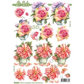 3D ark - Blomster, rose