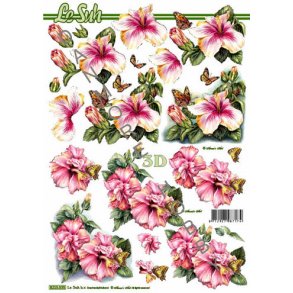 3D ark - Blomster, hibiscus