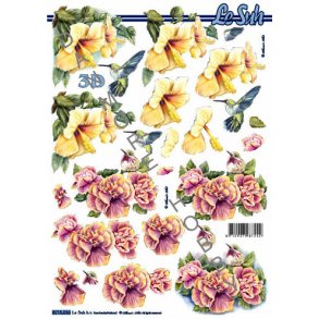 3D ark - Blomster, hibiscus