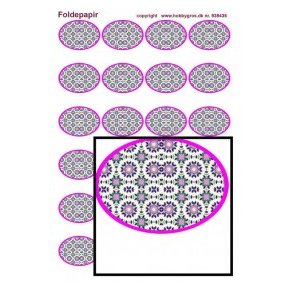Foldepapir, kalejdoskop, blomst