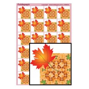 Foldepapir, ahornblad, efter�r