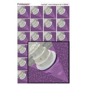 Foldepapir, lagkage, bryllup