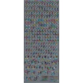 Stickers - Bogstaver q,r,s,t, multifarvet