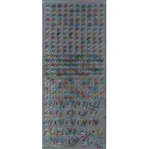 Stickers - Bogstaver z,,,, multifarvet