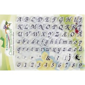 Akrylstempler, bogstaver ca 10x10mm