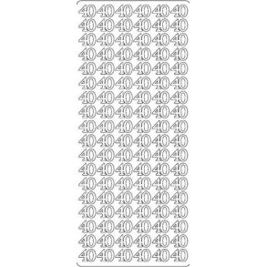 Stickers - Tal, 40, guld