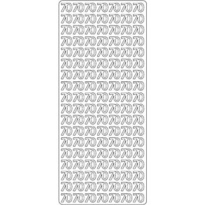 Stickers - Tal, 70, guld