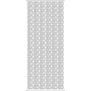 Stickers - Tal, 80, slv