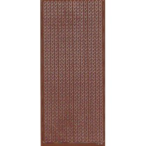 Stickers - Bort kde m/sm blomster, kobber