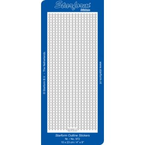 Stickers - Bort, stjerner, guld