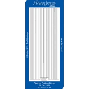 Stickers - Bort, hvid