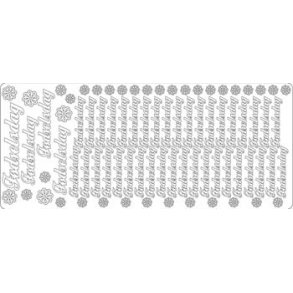 Stickers - Fdselsdag, guld