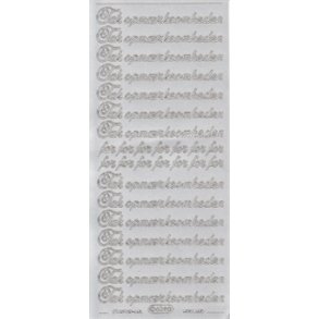 Stickers - Tak for opmrksomheden, slv