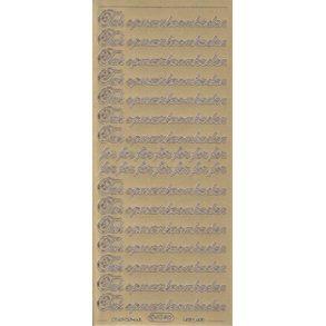 Stickers - Tak for opmrksomheden, guld
