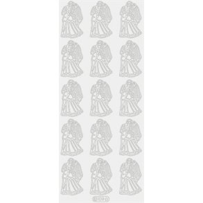 Stickers - Brudepar, hvide
