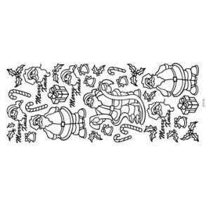 Stickers - julemand, ''Merry Xmas'', slv