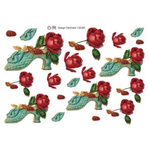 3D ark - Blomster, i sko