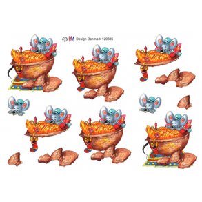 3D ark - Jul, mus i valdn�ddeskal