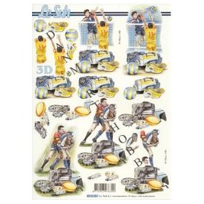 3D ark - Sport. Volleyball, rugby