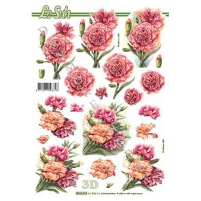 3D ark - Blomster, rosa