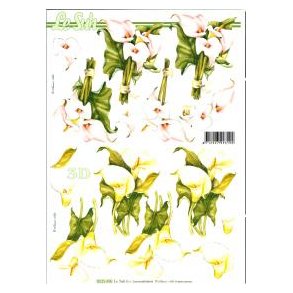 3D ark - Blomster, calla