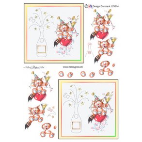 3D ark - l og vin, partydyr