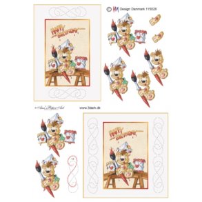 3D sy ark - Bamse der maler