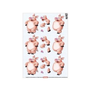 3D ark - B�rnemotiv, glad gris