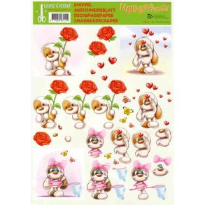 3D ark - B�rnemotiv, Mylo, rose, hjerte