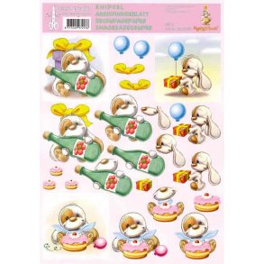 3D ark - B�rnemotiv, Mylo, saft og kage