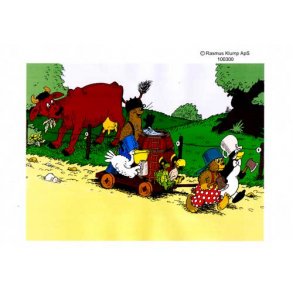 3D ark - B�rnemotiv, Rasmus Klump med venner, stort motiv, 2 ark