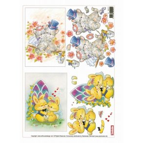 3D ark - Bryllup, kanin kat