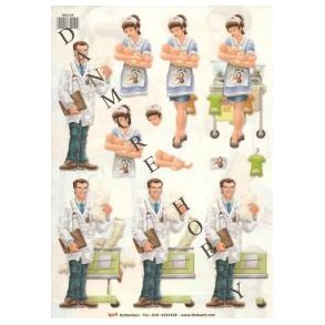 3D ark - Job, lge og sygeplejerske fdsel