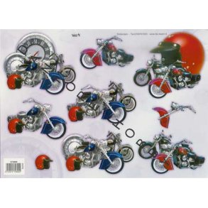 3D ark - Motorcykel, hjelm