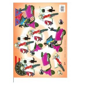 3D ark - Motorcykel, scooter