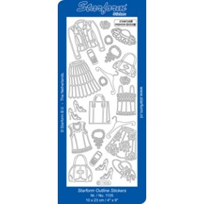 Stickers - Div. damet�j, s�lv