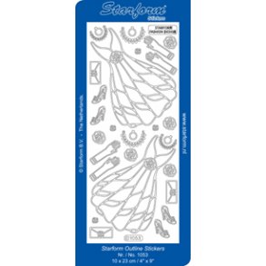 Stickers - Fine kjoler, guld