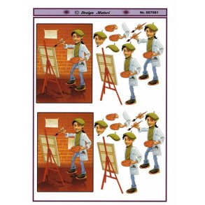 3D ark - Job, kunstmaler mand