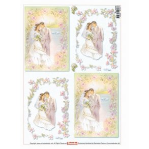 3D ark - Bryllup, brudepar