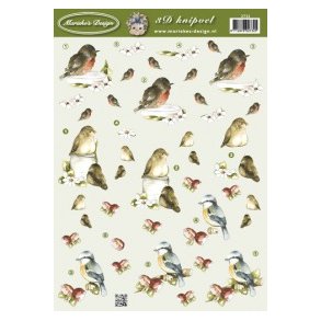 3D ark - Fugle, sm motiver med sde fugle