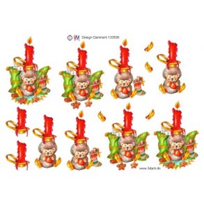 3D ark - Jul, pindsvin, lys