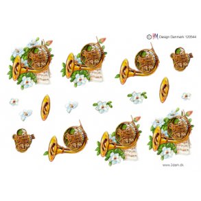 3D ark - Musik, instrumenter, jagthorn