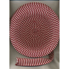 Tubestrik i 60mm bredde - VINRD/HVID, 1meter