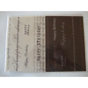 Happy birthday, 5 ark, 90g, A4