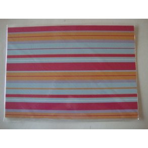 karton A4, 200g, striber/ensfarvet pink