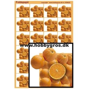Foldepapir, appelsin
